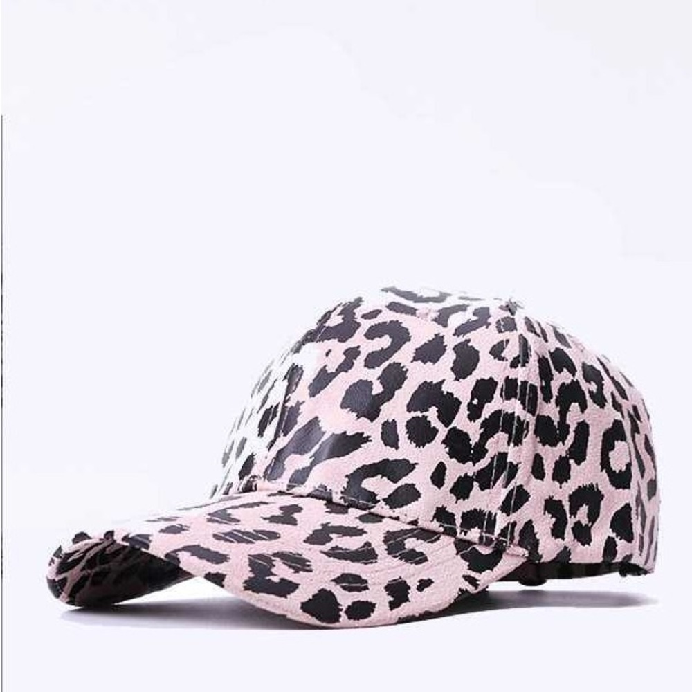 Leopard Print Baseball Cap - Picture 3 of 6